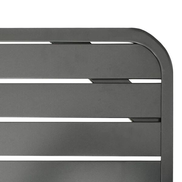 vidaXL Outdoor Table Dark Grey E-coated Steel Large Tough Dining Table