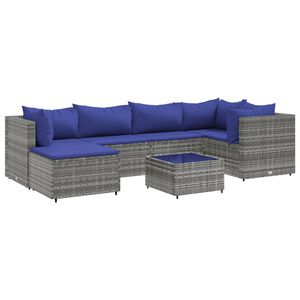vidaXL Patio Lounge Set Gray