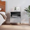 vidaXL Bedside Cabinet Concrete Grey Engineered Wood Standard