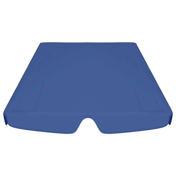vidaXL Replacement Canopy Blue Polyester with PVC coating