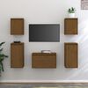 vidaXL TV Cabinet 5 Piece Set Honey brown Solid pine wood Multiple sizes
