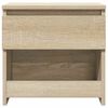 vidaXL Bedside Cabinet Set of 2 Sonoma Oak Engineered wood Small