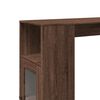 vidaXL Bar Table Brown Oak Engineered wood Tall, Rectangular Bar Table