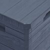 vidaXL Storage Box Anthracite Plastic (with wood effect) Compact