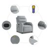 vidaXL Electric Massage Recliner Chair Light Grey