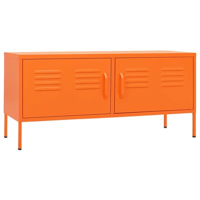 vidaXL TV Cabinet Orange 41.3"x13.8"x11.8" Steel