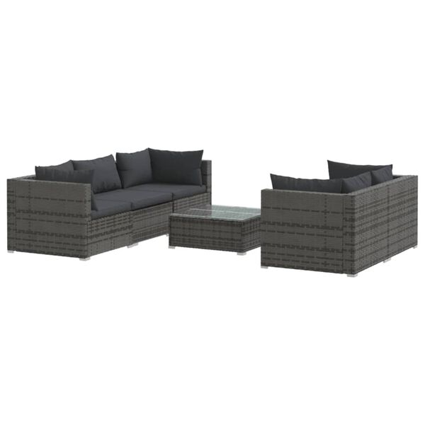 vidaXL Garden Lounge Set Grey and Anthracite