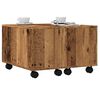 vidaXL Coffee Table Old Wood Engineered Wood 23.6 x 23.6 in Coffee Table