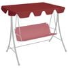 vidaXL Replacement Canopy for Garden Swing Wine Red 59.1"/51.2"x41.3"/27.6"