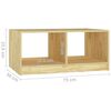 vidaXL Coffee Table Pine Solid Pinewood Medium Durable Coffee Table