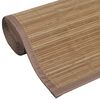 vidaXL Carpet Brown Bamboo, Polypropylene, PVC 31.5 x 78.7 in Bamboo Rug