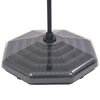 vidaXL Solar Shower Black Aluminum Standard Height-Adjustable