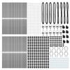 vidaXL Fence Post Other 52 pcs Grey 1.26 x 1.26 x 74.80 in Steel