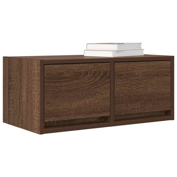 vidaXL TV Cabinet Brown Oak Engineered Wood Medium TV Cabinet