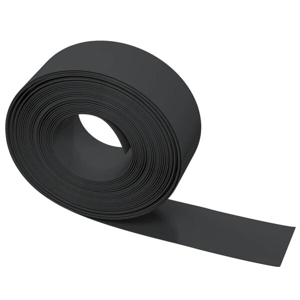 vidaXL Garden Edging Black 32.8' 7.9" Polyethylene