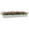 vidaXL Garden Raised Bed Silver Galvanized steel 157.5 x 31.5 x 17.7 in