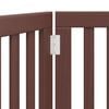 vidaXL Dog Gate Set of 3 Brown Poplar wood with water-based paint