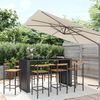 vidaXL Garden Bar Set Black
