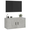 vidaXL Wall Mounted TV Cabinet Concrete Grey Engineered Wood Standard