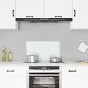 vidaXL Kitchen Backsplash White 27.6"x15.7" Tempered Glass