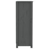 vidaXL Book Cabinet Grey Solid pine wood Medium Book Cabinet