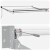 vidaXL Automatic Retractable Awning Burgundy 118.1x98.4"