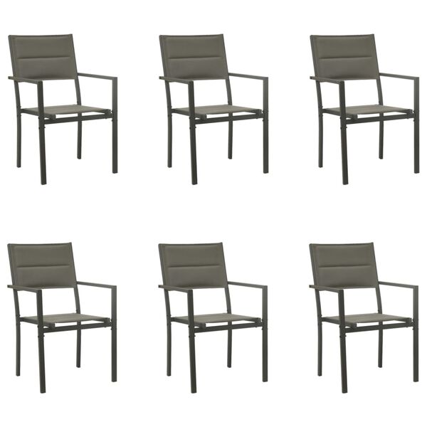 vidaXL Garden Dining Set Black, Grey, Anthracite