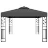 vidaXL Gazebo Anthracite Powder-coated steel frame, 100% polyester fabric