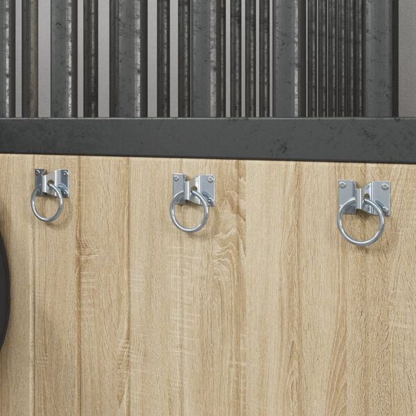 vidaXL Hitching Ring Silver Steel Heavy Weight Endurance Hitching Ring