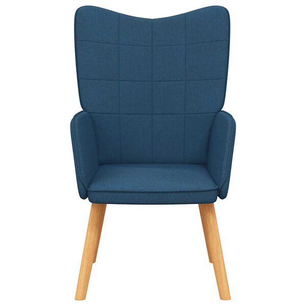 vidaXL Relaxing Chair Blue Polyester Standard Ergonomic Relaxing Chair