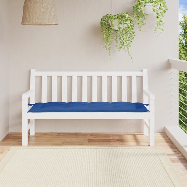 vidaXL Garden Bench Cushion Blue Oxford fabric 59.1 in x 19.7 in x 2.8 in