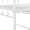 vidaXL Daybed Frame with Headboard White 35.4" x 74.8" Steel