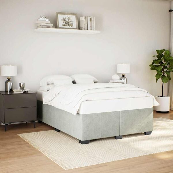vidaXL Bed Frame Light Gray