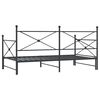 vidaXL Daybed With Trundle Black Steel Twin