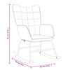 vidaXL Rocking Chair Taupe Polyester Standard Rocking Chair