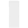 vidaXL Book Cabinet White Engineered Wood 26 x 12 x 31.5 in Book Cabinet