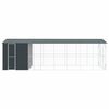 vidaXL Bird Cage with Storage Anthracite 338.58 x 122.05 x 97.24 in