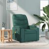 vidaXL Massage Recliner Chair Dark Green