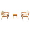 vidaXL Bistro Set Brown 75 x 45 x 38cm Solid Acacia wood