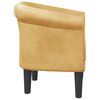vidaXL Tub Chair Gold Faux Leather