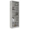 vidaXL Book Cabinet Concrete Grey Engineered Wood Tall Book Cabinet