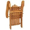 vidaXL Garden Lounge Set Natural Wood Solid Acacia Wood, Fabric Standard