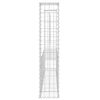 vidaXL U-shape Gabion Basket with 2 Posts Iron 55.1"x7.9"x39.4"