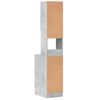 vidaXL Kitchen Cabinet Concrete Gray 13.8"x19.7"x70.9" Engineered Wood
