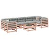 vidaXL Garden Sofa Set Reddish-brown Solid Douglas Fir Wood Large