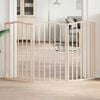 vidaXL Dog Gate Set of 3 Poplar Wood Foldable Modern Durable