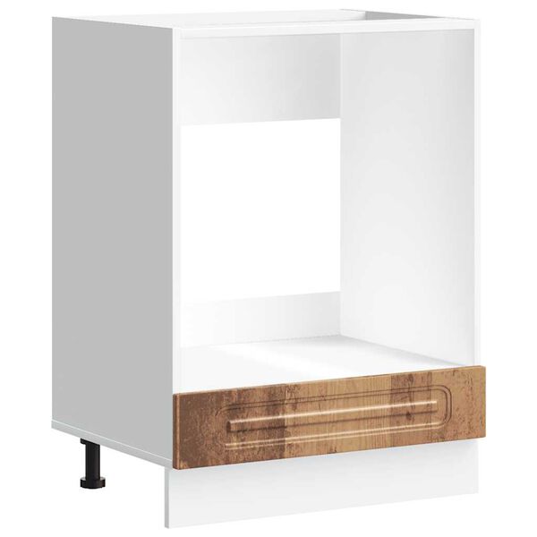 vidaXL Oven Cabinet Old Wood Engineered Wood Compact Adjustable Feet