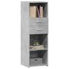 vidaXL Highboard Concrete Grey Engineered Wood Tall Modern