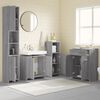 vidaXL Bathroom Furniture Set Grey Sonoma Engineered Wood Large