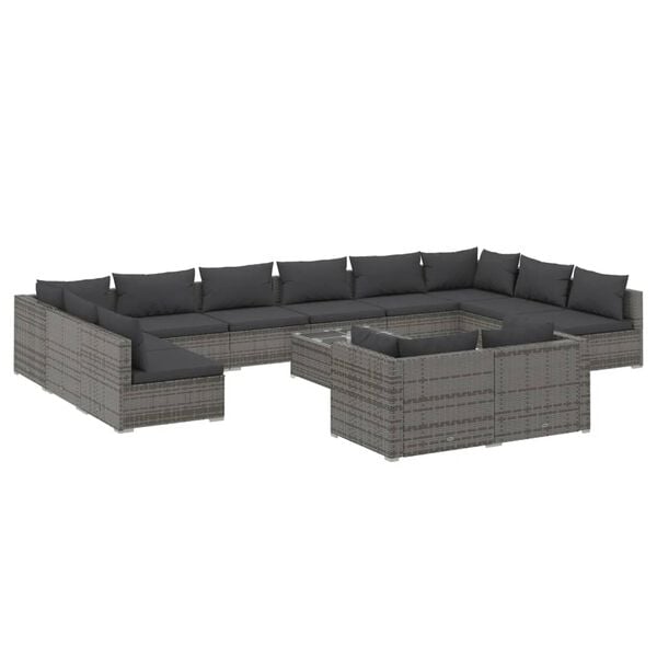 vidaXL Garden Lounge Set Grey